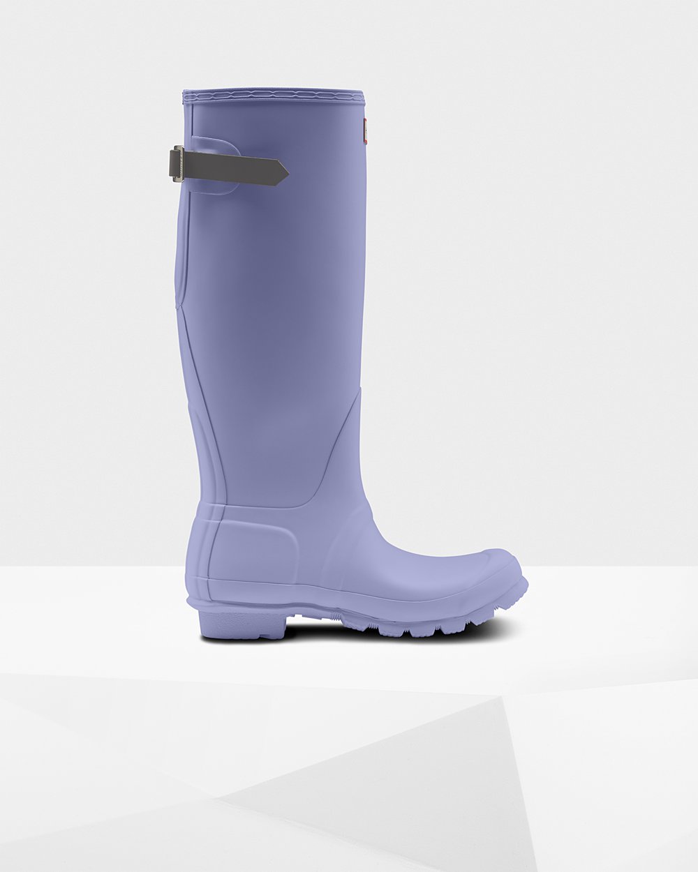 Womens Tall Rain Boots - Hunter Original Back Adjustable (54HNQUYML) - Purple